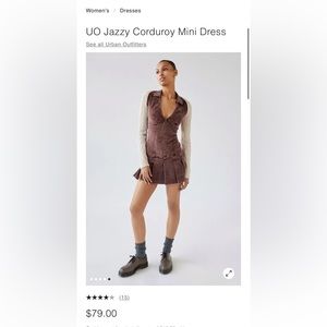 UO Jazzy Corduroy Mini Dress